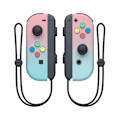 Miniatyrbilde 1 av 3: NS-bryter venstre og høyre håndtak joycon håndtak bryter bluetooth håndtak med fjernvekkelse og håndrem Pink and blue gradient color
