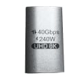 Pikkukuva 5 / 5: Usb-C 90 Asteen Sovitin 40Gbps Oikea Kulma Type-C Sovitin Uros Naaras Sivutaivutus Jatke PD240W Nopea - 8K60Hz UHD8K null - C
