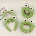Miniatyrbilde 2 av 5: Herlige Frog Eyes Hodebånd Myk plysj innpakket for kvinner Vask F A1