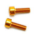 Miniatyrbillede 5 af 8: 1 Par Vandflaskeholder Bolte M5 Aluminium Legering Hex Skruer Sort