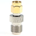Pikkukuva 2 / 4: 2kpl F-liitin SMA-urosliittimeen Rak RF Coax Coaxial Co hopea 2kpl silver 2pcs