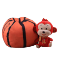 Miniatyrbillede 4 af 5: Opbevaring Bean Bag Stol 18 tommer Beanbag Cover med lynlås til børn plysjlegetøj Game PlayBasketball