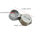 Miniatyrbillede 5 af 5: 3 stk 10X / 20X / 30X Juveler Lup Glas Diamant Lup Metal