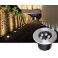 Pikkukuva 8 / 8: LED-maavalaisin Vedenpitävä lattiavalaisin Ulkona Puutarhapolku Lämmin valkoinen 3W Warm White 3W