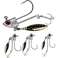 Miniatyrbillede 1 af 5: Sæt med 4 Fiske Jig Heads, Jig Head til Soft Lure Jig Head med