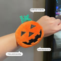 Miniatyrbillede 5 af 8: Halloween græskar klap cirkel spøgelse armbånd klap armbånd S C Onesize C Onesize