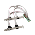 Miniatyrbillede 3 af 5: M.2 M-Key 4 serielle porte controllerkort M.2 M-Key til 4 x RS232 DB9 adapter