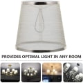 Miniatyrbilde 3 av 5: 2 stk stofflampeskjerm Clip On Bulb, Barrel Cloth Lampskärm,