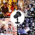 Miniatyrbild 7 av 8: LED Julsnöflinga Ljus Snöfall Projektor IP65 Rörlig S EU en storlek EU one size