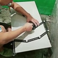 Miniatyrbillede 3 af 11: Folding Ruler Tile Hole Positioning Multi Template Angle Rulers