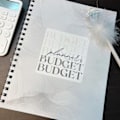 Miniatyrbillede 3 af 11: 12 måneders udaterede budgetplanlægger spiralbinding 57 sider dobbeltsidet printbar