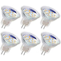 Miniatyrbillede 1 af 5: 6-pak MR11 LED-pærer - 3W GU4 Spotlight 12V AC/DC Halogenækvivalent