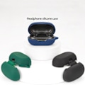Miniatyrbillede 10 af 11: Kompatibel med TOZO Case X1 Stødsikkert headset etui Slagfast cover Anti-støv vaskbart cover Sort Black