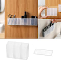 Miniatyrbilde 3 av 5: 1/3st Veggmontert Organizer Skap Selvhheftende Liten Gjenstand 3stk