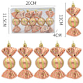 Pikkukuva 1 / 8: 5 kpl joulukaramelliripustimet Punainen karamelliripustin Joulukuusi H Ruusukulta one size Rose Gold one size