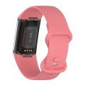 Pikkukuva 4 / 4: För Fitbit Charge 5 Silikon Watch Band Röd S Red S