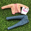 Miniatyrbild 3 av 5: 13 set Barbie dockkläder, passar 30 cm Barbie dockor, trendiga kläder, tröjor, jackor