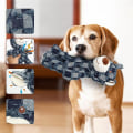 Pikkukuva 2 / 5: Tuhoamaton kestävä karhu, koiran pehmolelu pureskelulelu, koiran vinkuvat lelut aggressiivisille pureskelijoille suurille roduille (väri: 1kpl-b) Denim Blue