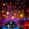 Miniatyrbild 5 av 5: Roterande LED-ljusprojektor Barn Baby Stjärnhimmel Mood Nattlampa Lila One-size
