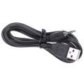 Miniatyrbillede 5 af 8: USB-oplader Power-kabel til Synchros E40BT/E50BT-hovedtelefoner Sort Black