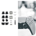 Miniatyrbild 3 av 11: Hållbara L1-R1 L2-R2 Triggerknappar 3D Analoga Joysticktummar Stick Cap Ledande Gummi för PS5-Kontroller Set