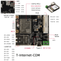 Miniatyrbillede 5 af 11: ® TTGO T-Internet-COM ESP32 WiFi BT-com Kort til T-PCIE Ethernet IOT Modul med SIM TF Kort Slot Type-C Forbindelse