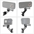 Miniatyrbilde 2 av 5: Feste sikker skinnemonteringsadapter fiskebensklemmer for Insta360 kameraklemme Feste sikkert kameraholderfeste null - A
