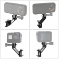 Miniatyrbillede 2 af 5: Fæst sikkert skinnermonteringsadapter - fiskebensklemmer til Insta360 kameraklemme - Fæst sikkert kameraholderens montering - A