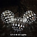Miniatyrbillede 1 af 8: Jern marokkansk LED Solar Ball String Ljus Romantisk Fairy String E7 one size E7 one size