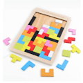 Miniatyrbild 1 av 5: 40 st Träklossar Pussel Brain Teasers Toy Tangram Jigsaw Inte