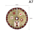 Miniatyrbillede 1 af 8: Juletræsskørt Tegnet Julemand Snemænd Juletræsskørt A7 one size A7 one size
