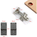 Miniatyrbillede 3 af 5: 90 Graders Fuldt Dækkende 26 mm Soft Close Minihængsler Med Hydraulisk Dæmper Selvlukkende Dæmper Hængsler Til Skabsdøre 10 Pak