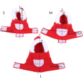 Miniatyrbild 4 av 4: Papegojrock Jul Element Grodformad Fästelement Tejp Rolig Färgblock Fåglar Kläder Kostym Husdjur Tillbehör red M