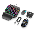 Miniatyrbilde 1 av 7: Bluetooth-kompatibel tastatur- og musekonverteringsadapter for mobilspill PUBG mobile, Game for Peace, etc null - Mix SE