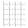 Miniatyrbillede 2 af 5: 20 stk T-formet Lysende Fiske-Swivel 3-vejs Connector Krydslinje Rullende Swivel med Perler 4x5 #