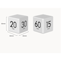Miniatyrbillede 5 af 5: CDQ LCD Display Cube Induktion Timer med Bip-påmindelse Hvid CDQ