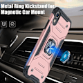 Miniatyrbild 5 av 5: Ultratunt mjukt stötdämpande skydd för iPhone XR, robust skydd och ringstöd (Rosa)
