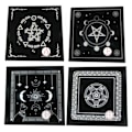 Miniatyrbillede 3 af 8: Tarotkort Bordsdug Flanell Spådomsaltare Schackspel Fortu C one size C one size
