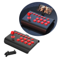 Miniatyrbild 2 av 11: Speljoystick Rocker Fighting Controller för Switches PC Game Controller Board Joystick Control Device Vit Svart