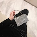 Miniatyrbillede 5 af 11: Kvinde KTV skuldertaske matchende pung udsøgt aften taske banket glitter taske bryllup taske damepung