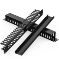 Miniatyrbilde 3 av 5: 19-tommers 1U-skapstativ gjennomgående 24-porters CAT6-patchpanel RJ45 nettverkskabeladapter Keystone Jack Modulær distribusjon