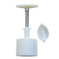 Miniatyrbillede 1 af 5: 30g Månekageform plastikform bladformet fadform DIY form til Mellemaften