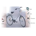 Miniatyrbillede 2 af 11: Cykel 12V 6W Generator Forlygte Baglygte Sæt Friktionsdynamo Lys Dragt