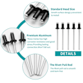 Pikkukuva 3 / 5: 120x Blindniitti Alumiini M2.4-M4 Dome-Head Pop-niitti Valikoimasetti Nit-Kit Nageldrag För Möbel Sortiment-Kit