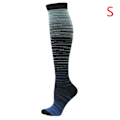 Pikkukuva 1 / 8: Strumpa Gradient Kompression Blandad Färg Tryck Mid-tubeSpor A13 ONESIZE A13 ONESIZE