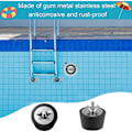 Miniatyrbild 3 av 5: 2-pack pool vinterplugg 1,25-1,5 tum / 32-38 mm poolplugg gummi vinterplugg med vingmutter i rostfritt stål för pooler och spa