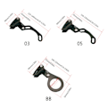 Miniatyrbilde 4 av 5: Sykkelkjedeguide MTB 1X System ISCG 03 ISCG 05 BB-aksel Postmontert maskinbearbeidet anodisert enkelplate MTB sykkelgirguide Black BB