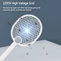 Miniatyrbild 5 av 5: Elektrisk flugsmällare flugdödare Uppladdningsbar flugsackare Vikbar buggzapper-racket USB laddning Inomhus utomhus Lätt campingtillbehör