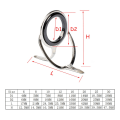 Miniatyrbillede 2 af 5: Casting Fiskespø Guide Baitcasting Eye Line Ring - spot salg 16