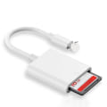 Miniatyrbild 7 av 7: För iPhone Multi Card Reader för Lightning för SD TF Memory Car 1to2 OneSize 1to2 OneSize